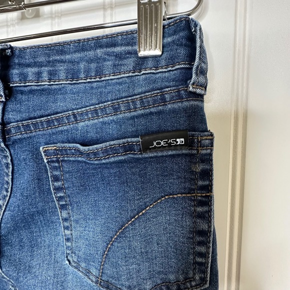 Joes Jeans Girls High Rise Flare Medium Wash Curved Seam Denim Blue Size 12 - Picture 6 of 9